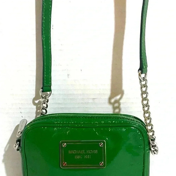 Michael kors green leather crossbody handbag - Picture 4 of 9